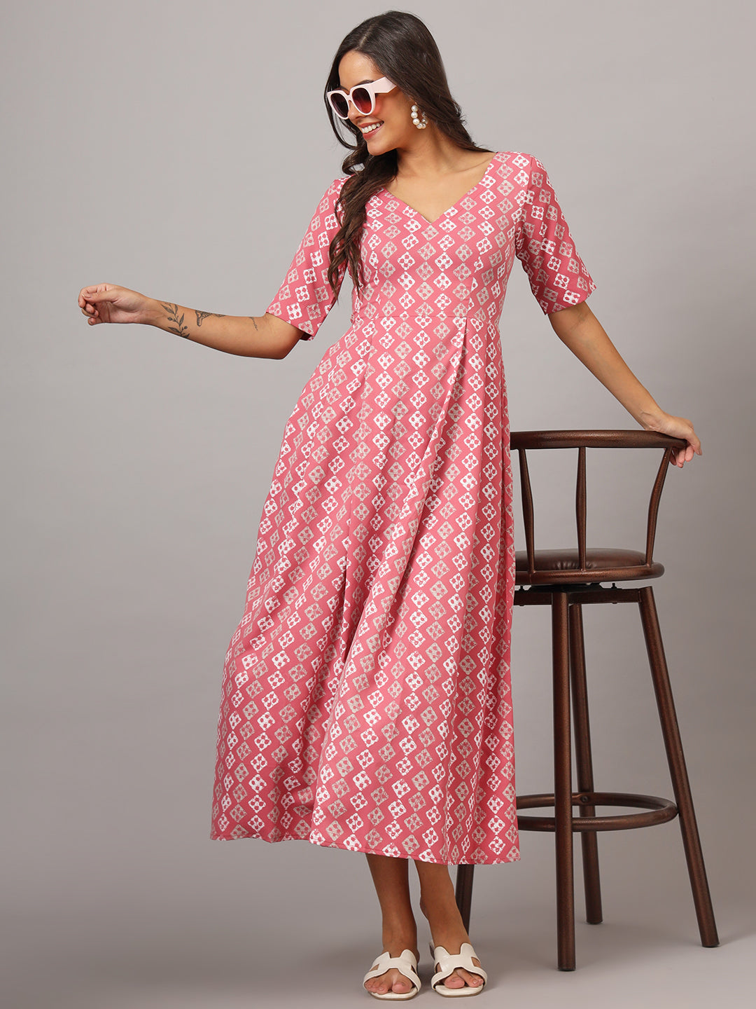 Box Pleted Dress