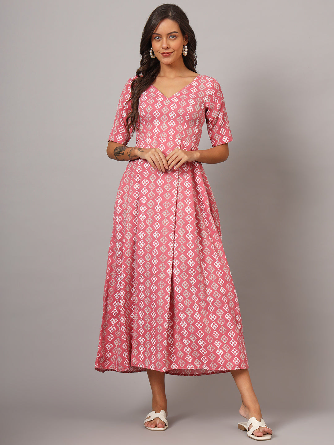 Box Pleted Dress