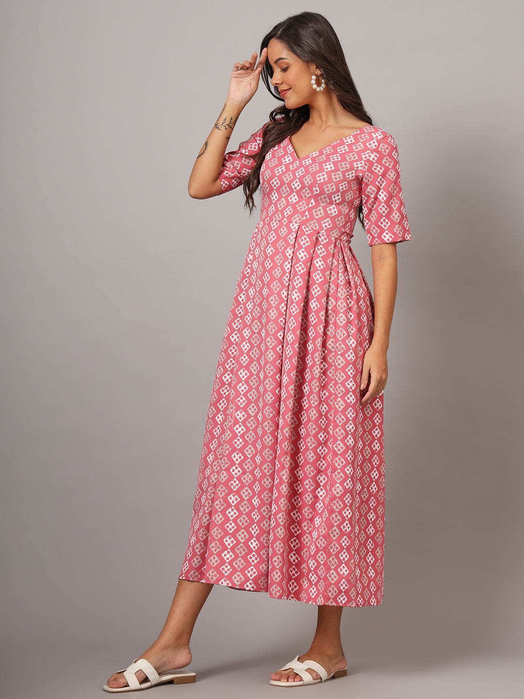 Box Pleted Dress