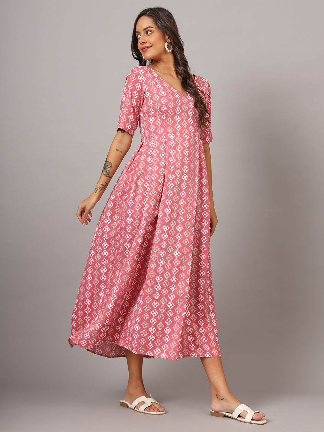 Box Pleted Dress