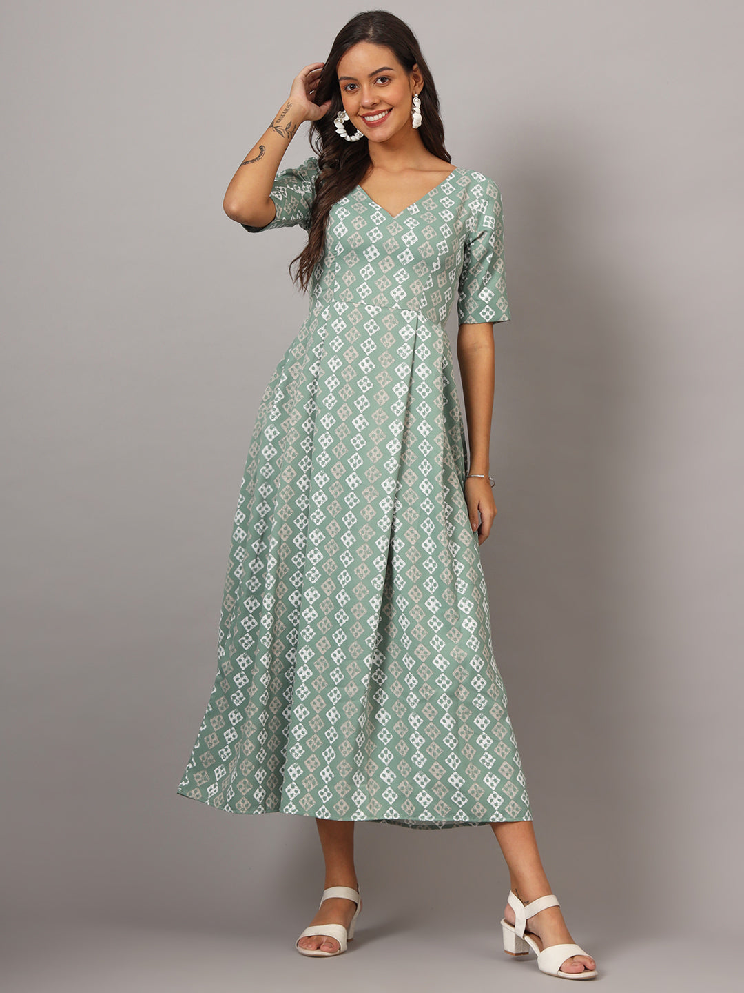 Box Pleted Dress