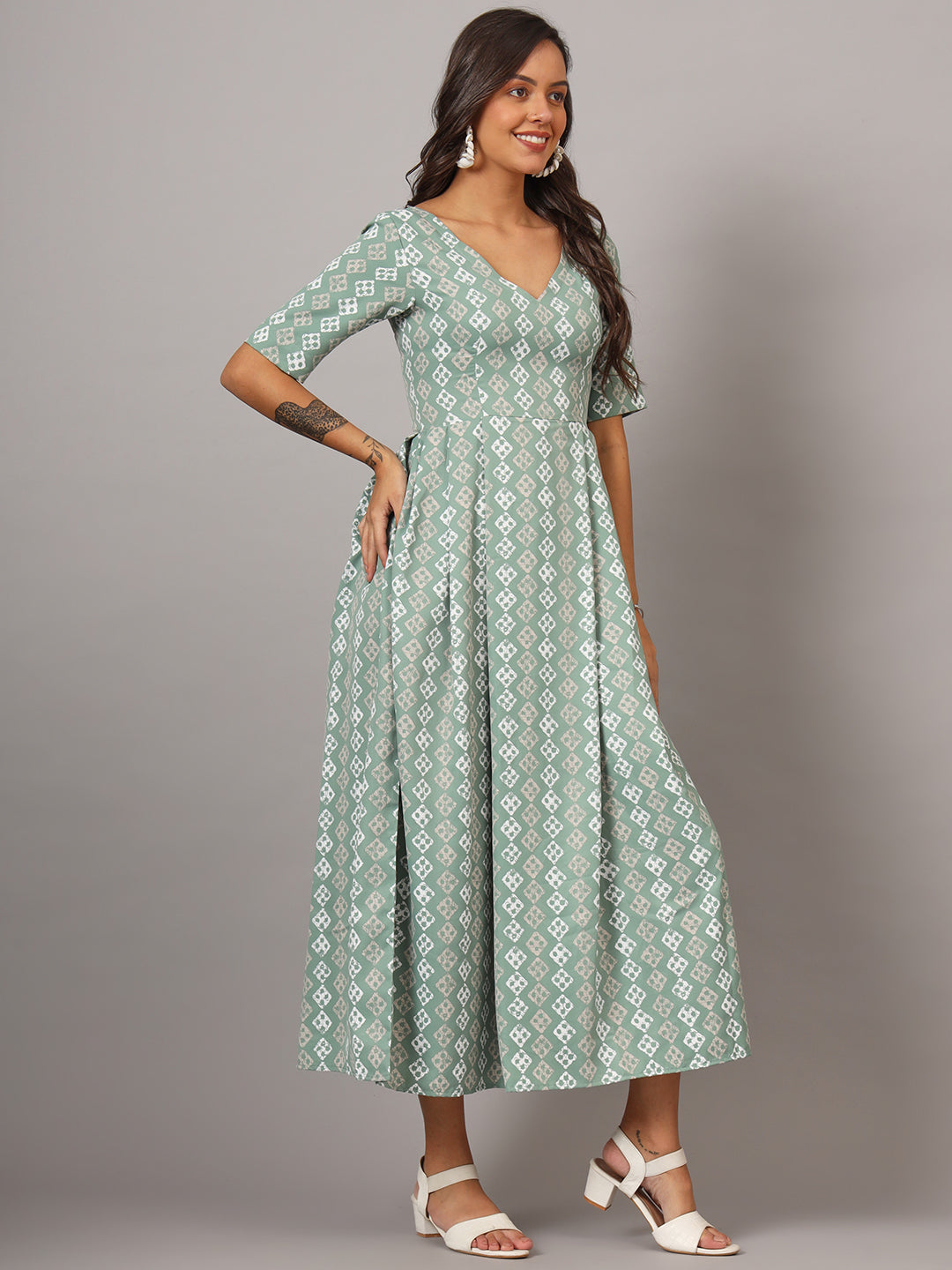 Box Pleted Dress