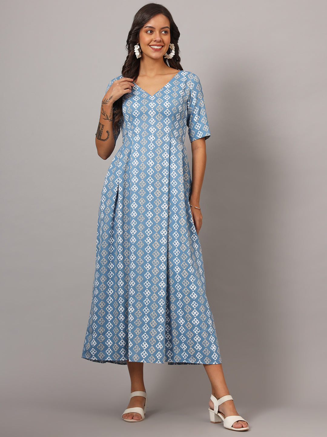 Box Pleted Dress