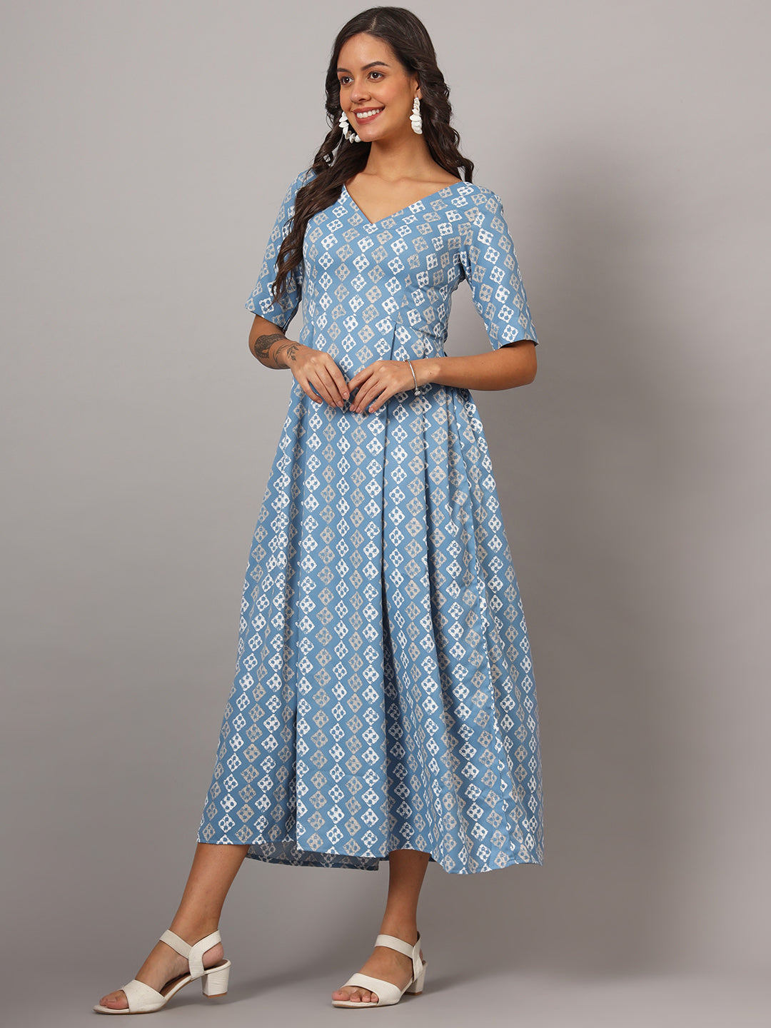 Box Pleted Dress
