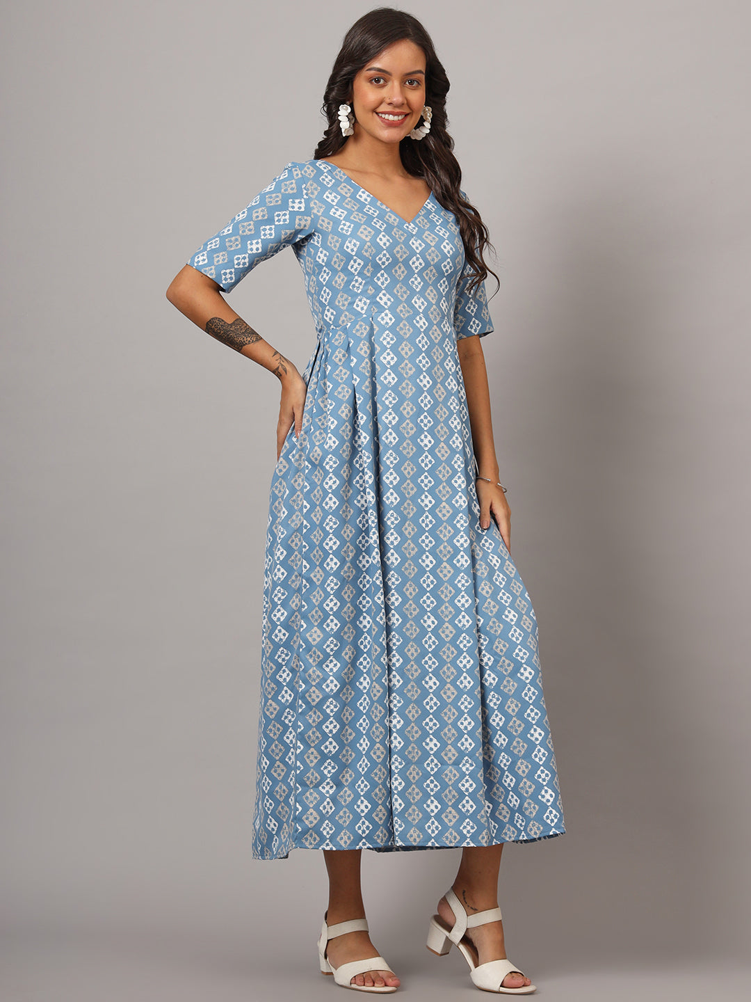 Box Pleted Dress
