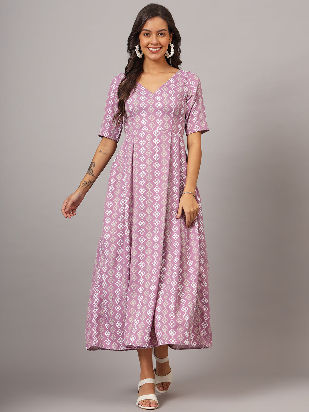 Box Pleted Dress