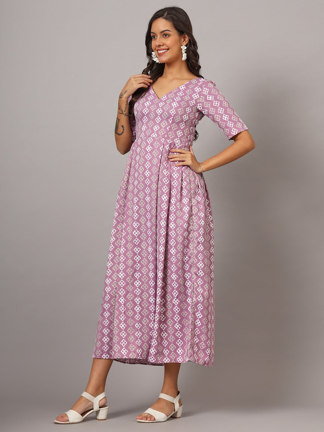 Box Pleted Dress