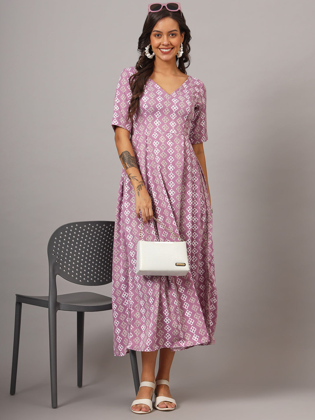 Box Pleted Dress
