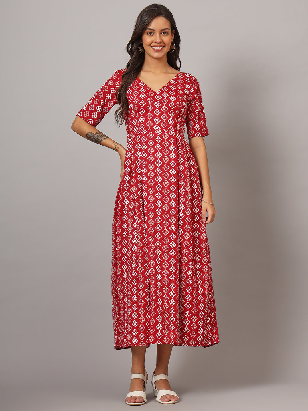 Box Pleted Dress