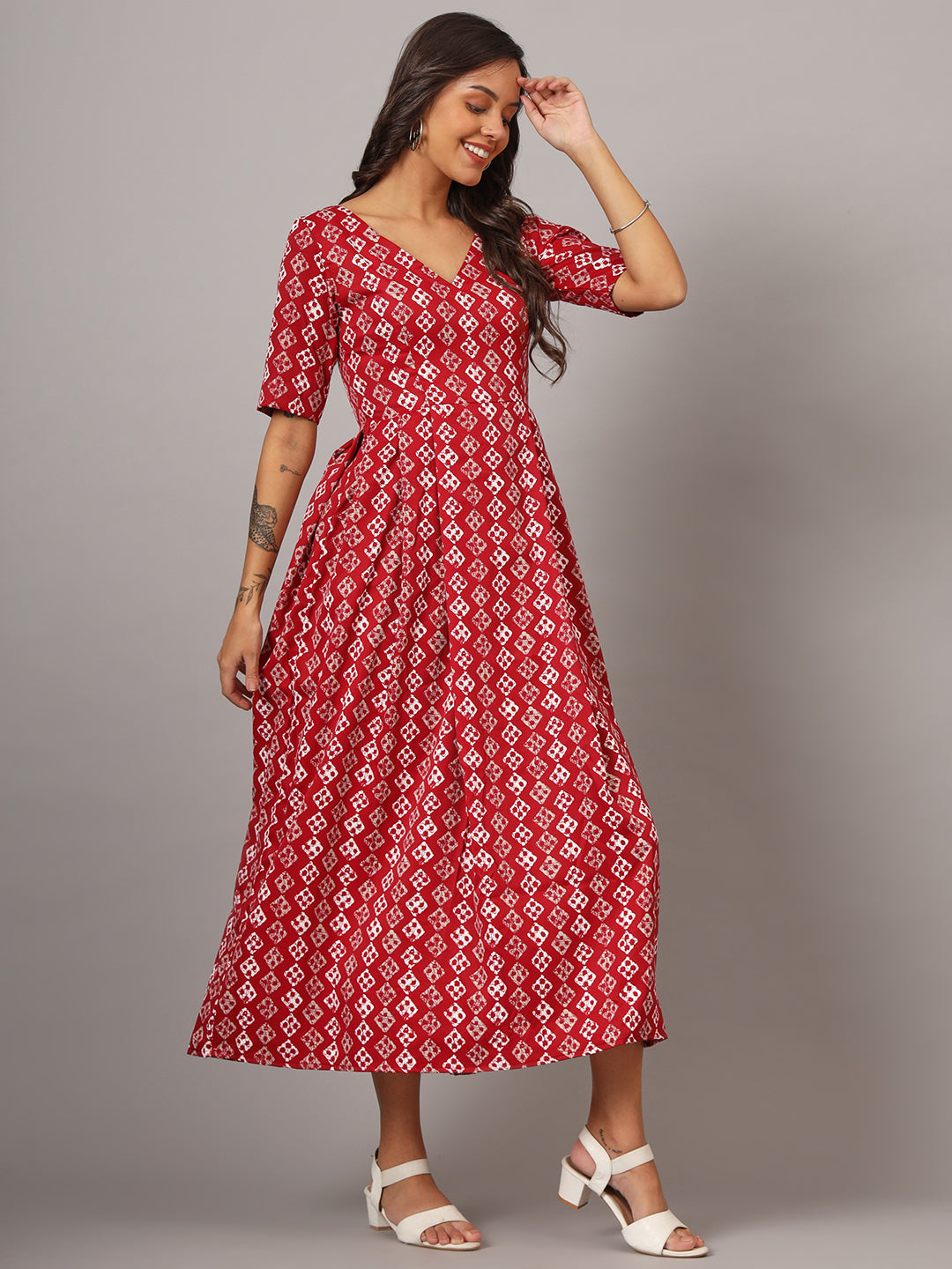 Box Pleted Dress