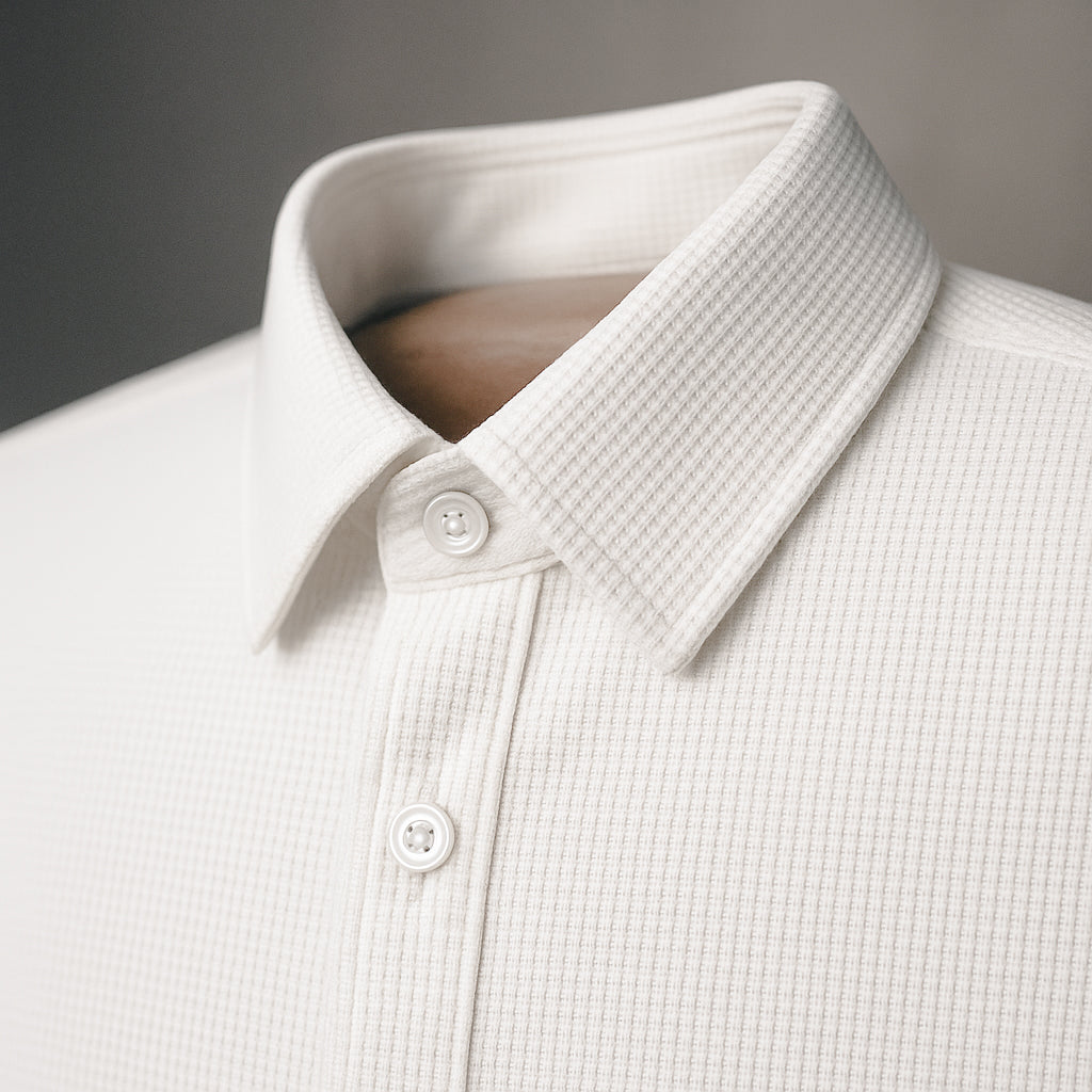 White Color Jacquard Shirt