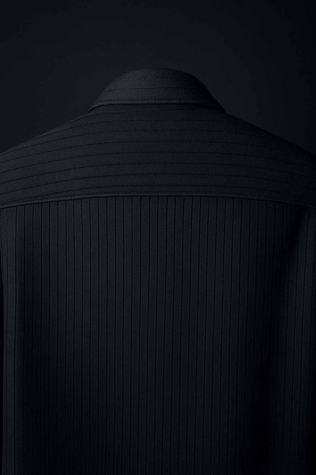Black Color Striped Jacquard Shirt