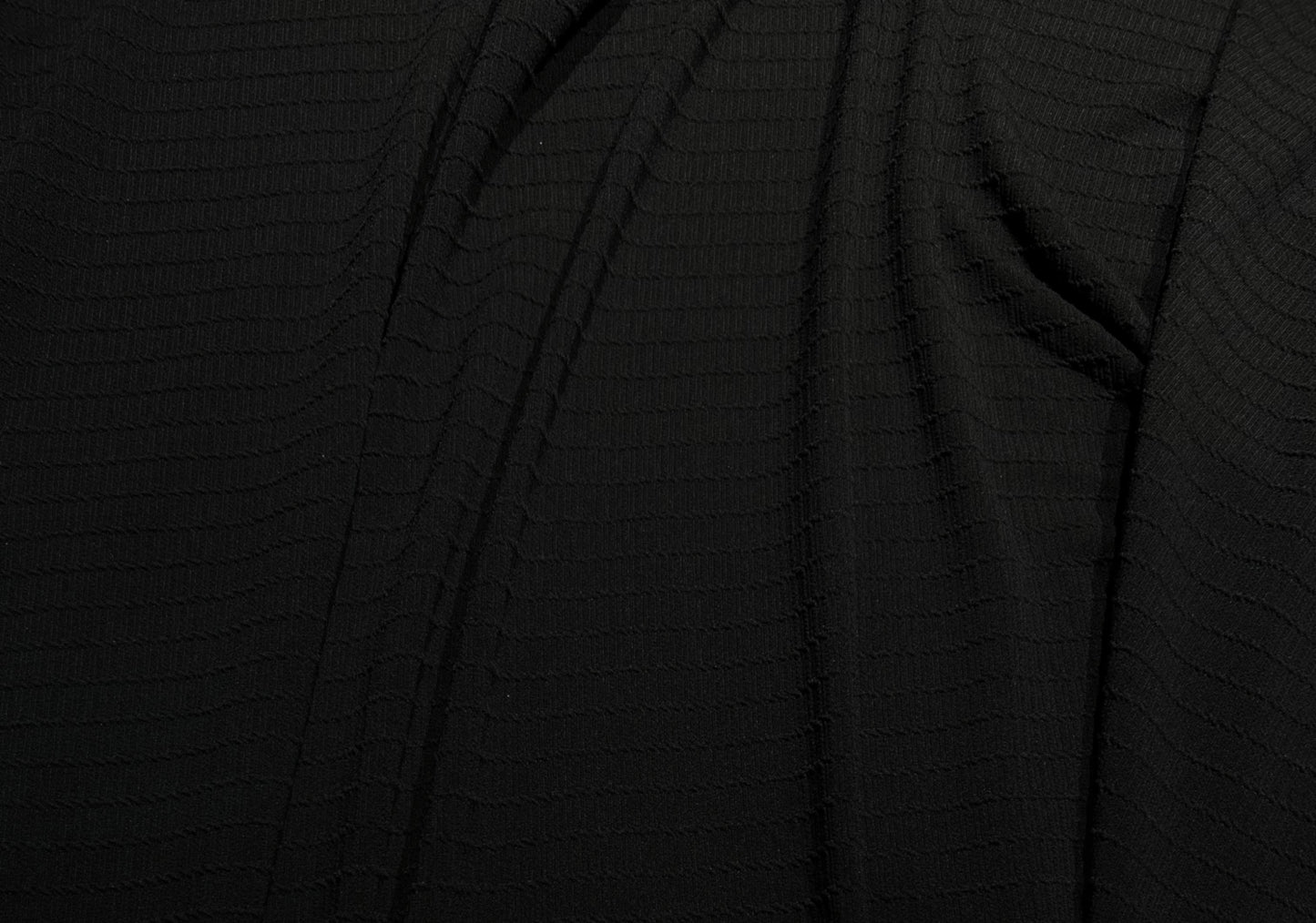 Black Color knitted And Jacquard Fabric (Width 58 Inches)