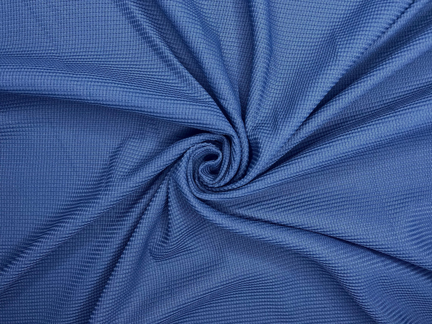 Dark Blue Color knitted And Jacquard Fabric (Width 58 Inches)