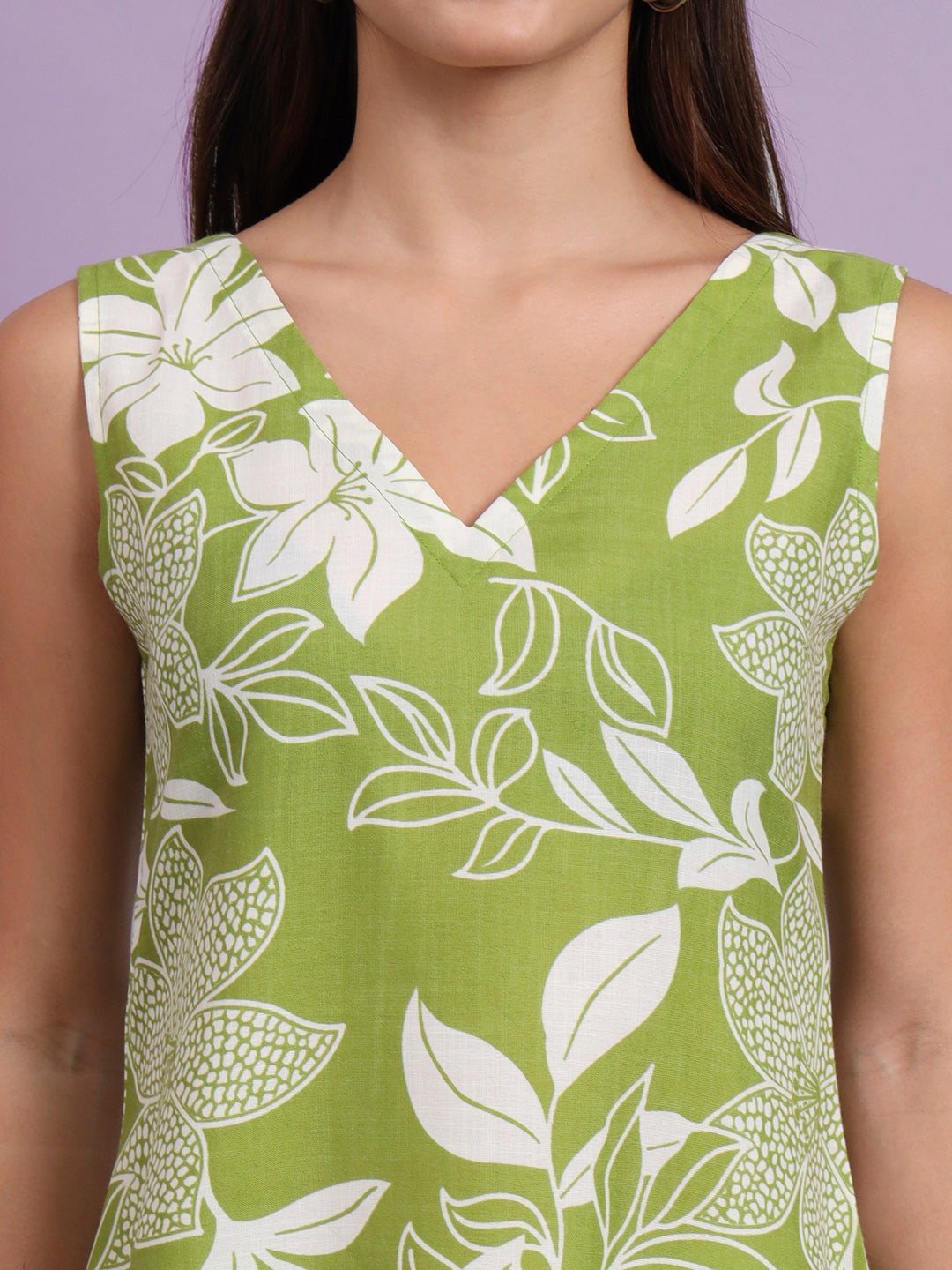 Floral Print Kurta and Plazo Set