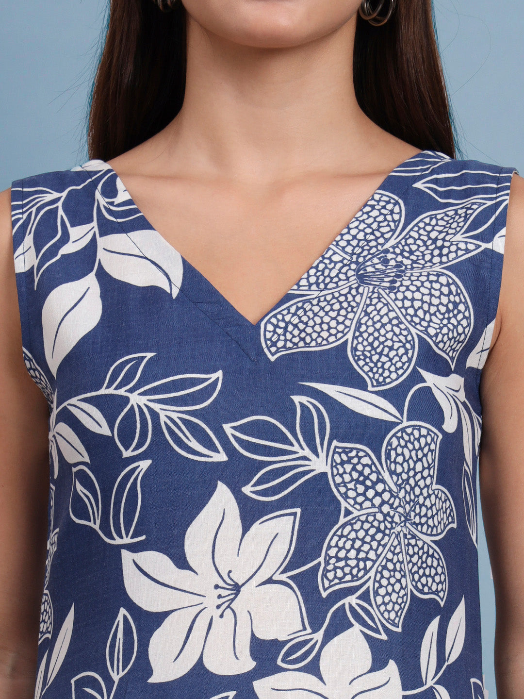 Floral Print Kurta and Plazo Set