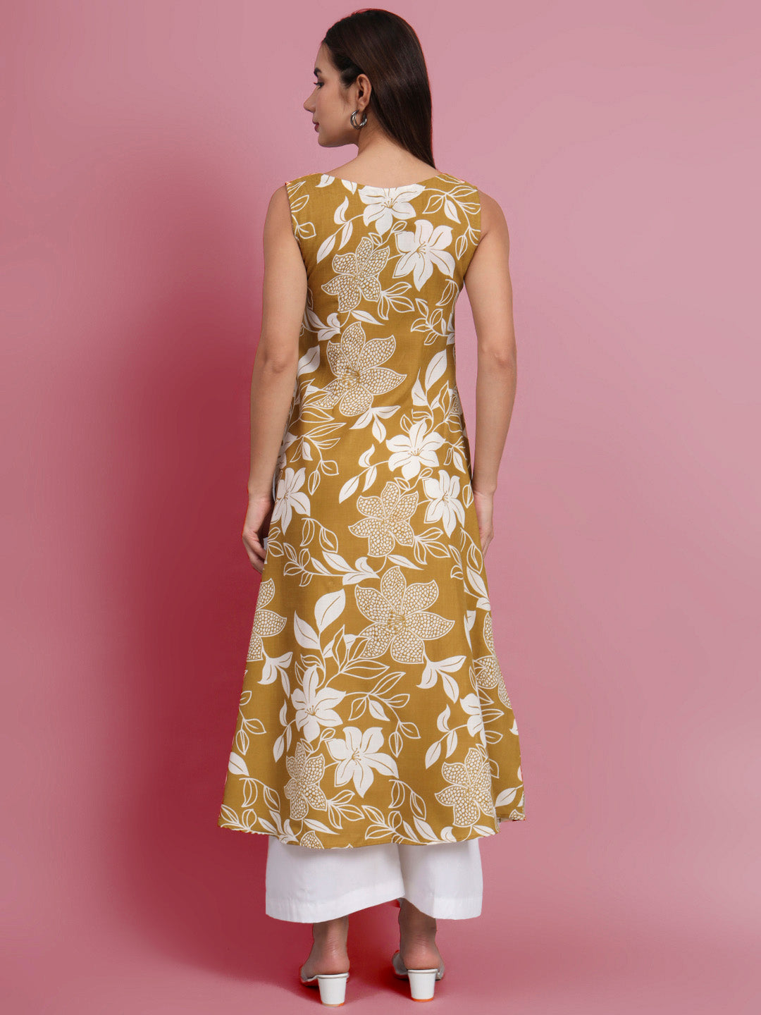Floral Print Kurta and Plazo Set