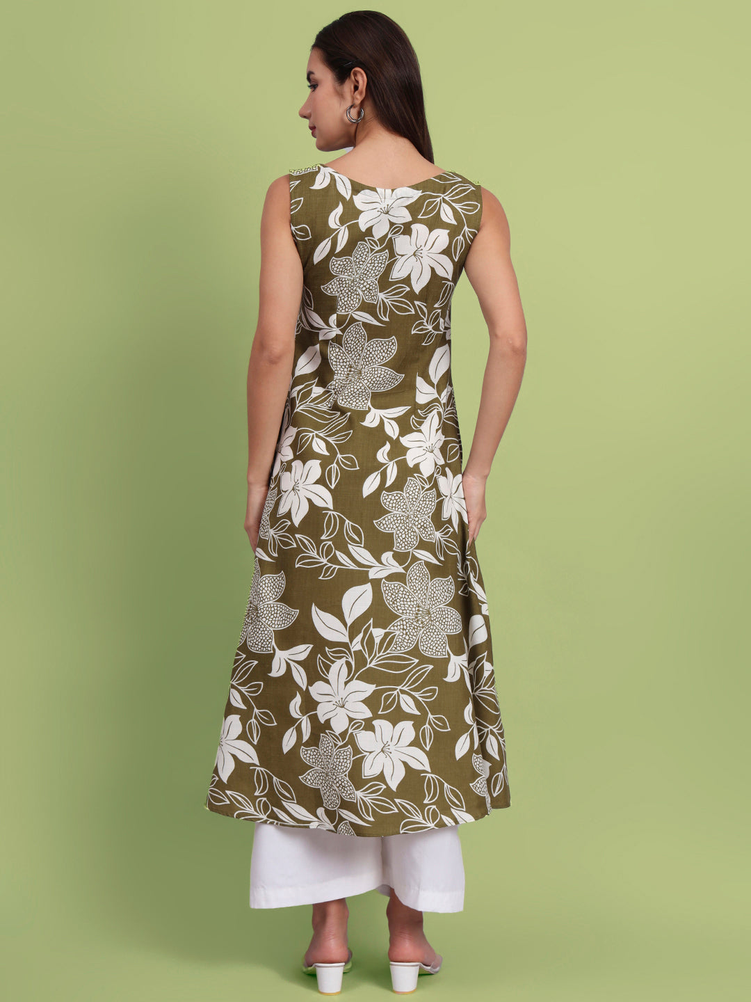 Floral Print Kurta and Plazo Set