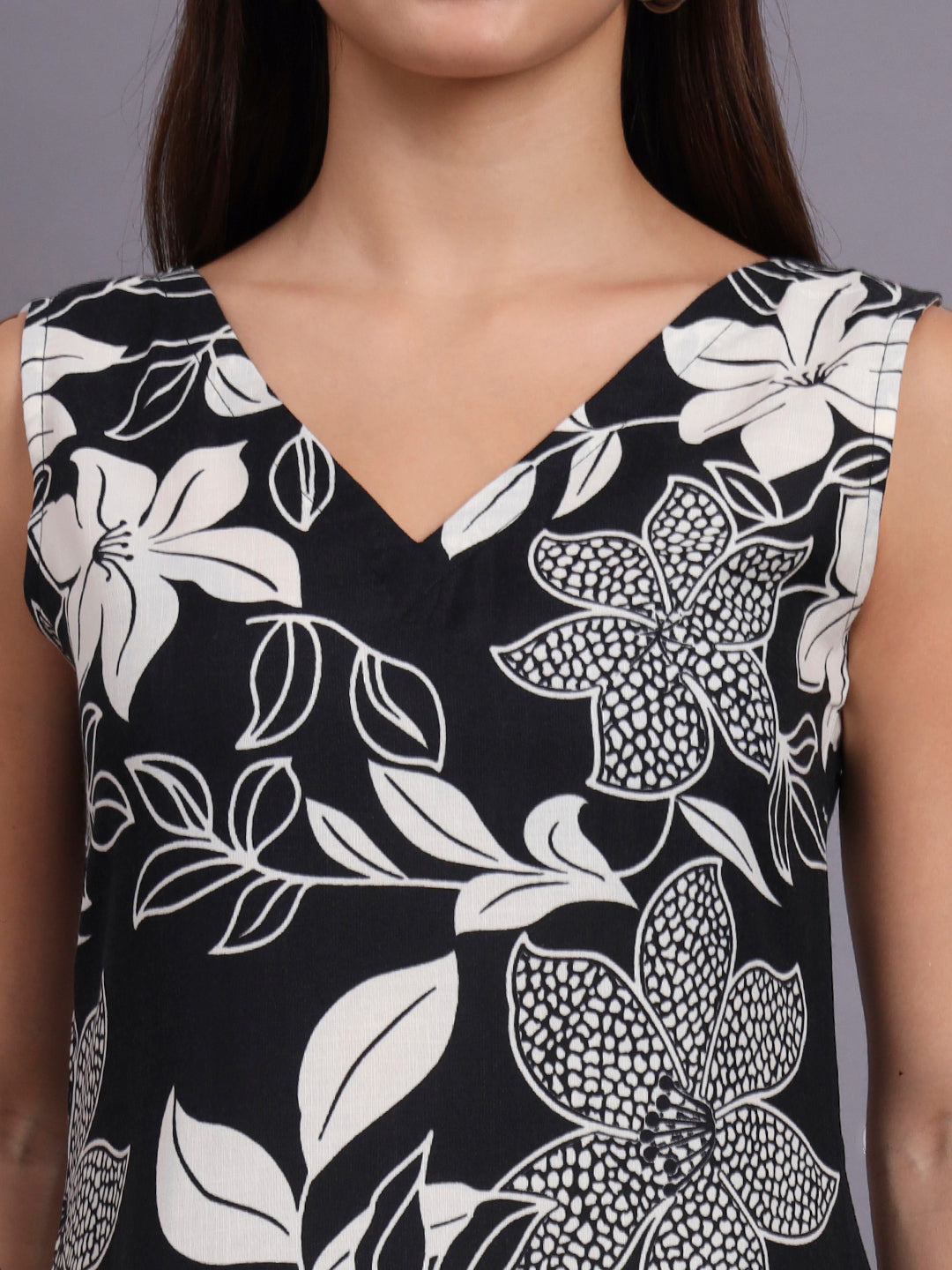 Floral Print Kurta and Plazo Set