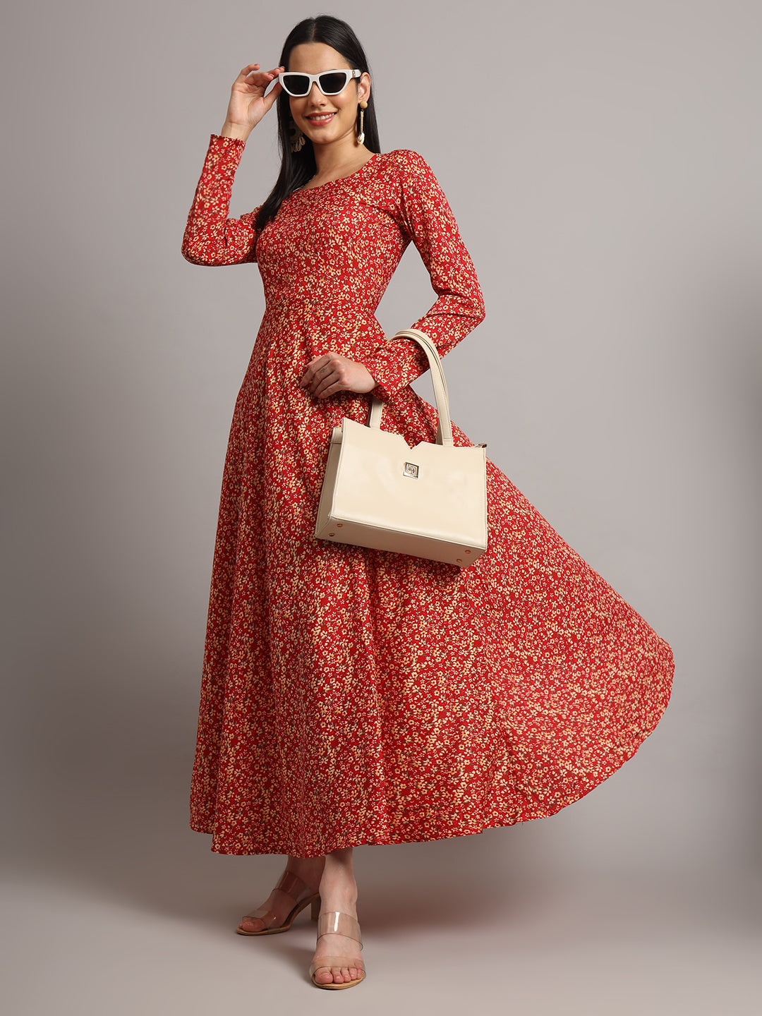 Women Multi Floral Printed Anarkali Kurta
