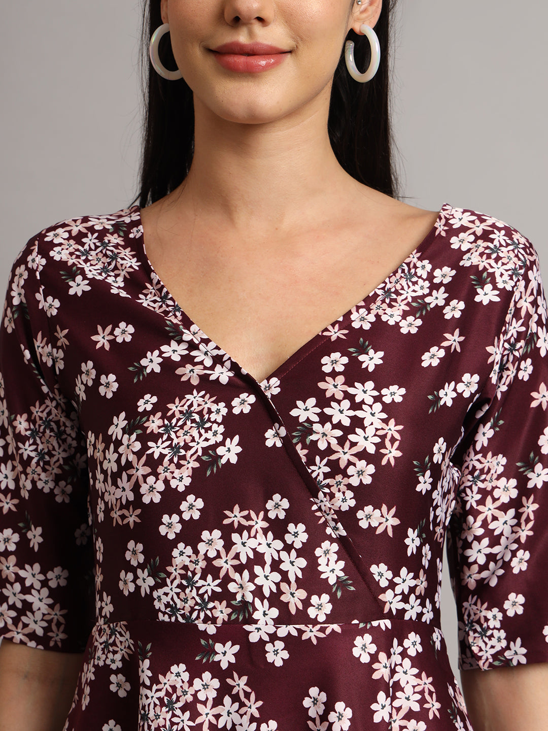 Casual Regular Sleeves Floral Print Women Tunic