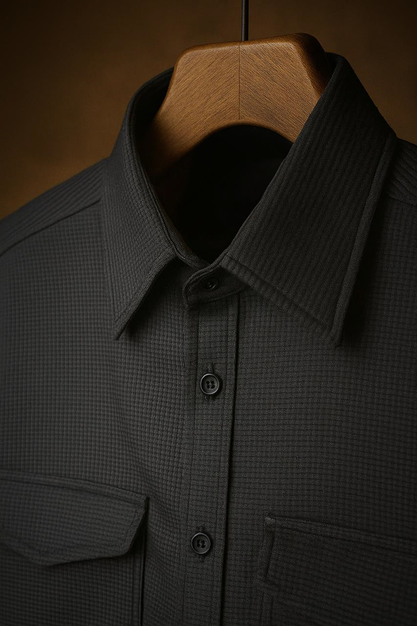 Black Color Knitted Shirt