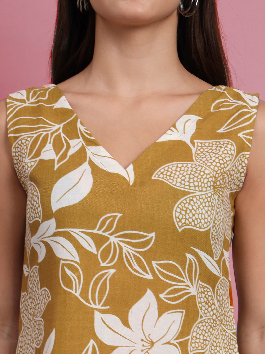 Floral Print Kurta and Plazo Set