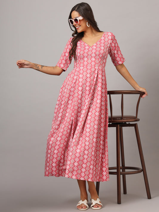 Box Pleted Dress