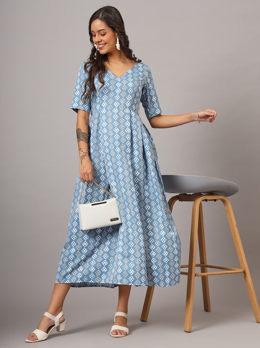 Box Pleted Dress