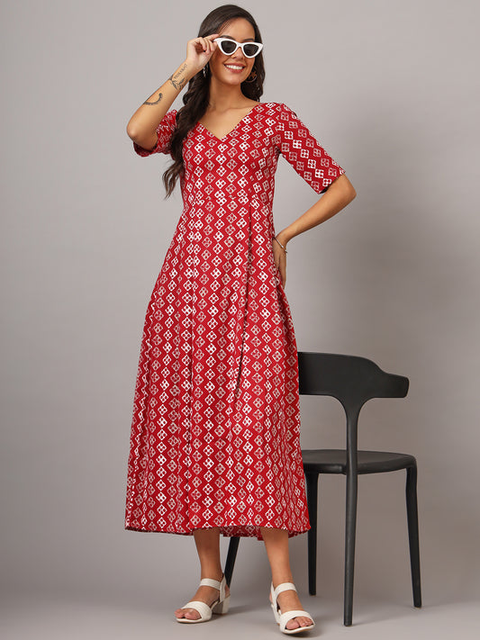 Box Pleted Dress