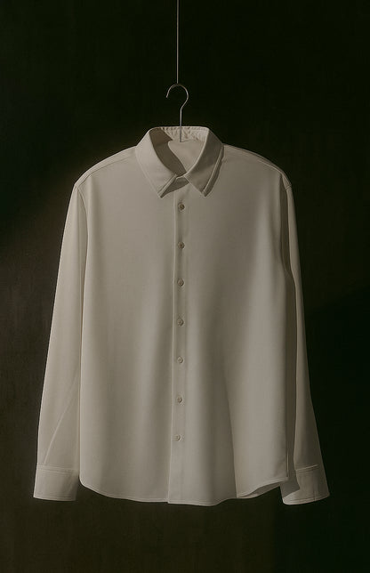 White Color Jacquard Shirt