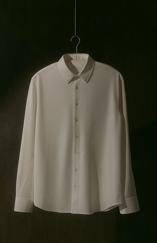 White Color Jacquard Shirt