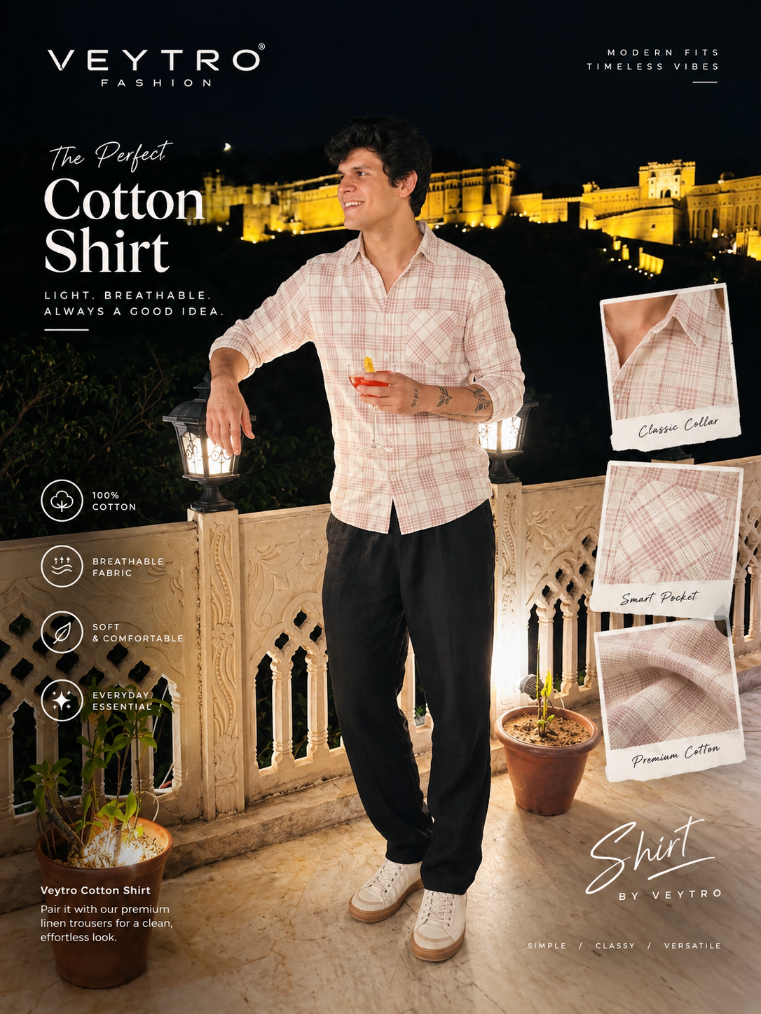 Classic Checked Shirt for Men – Premium Plaid Casual Shirt | Everyday Wear