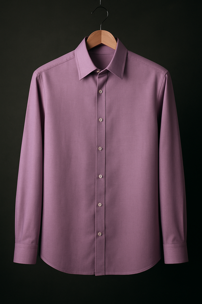 Purple Color Jacquard Shirt