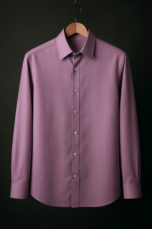 Purple Color Jacquard Shirt