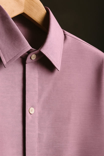 Purple Color Jacquard Shirt