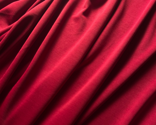 Solid Maroon Color Knitted Fabric (Width 58 Inches)