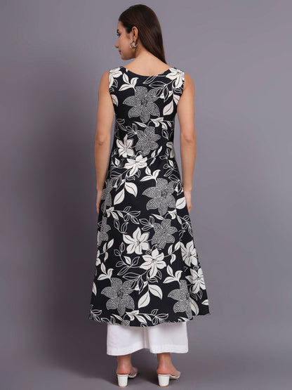 Floral Print Kurta and Plazo Set