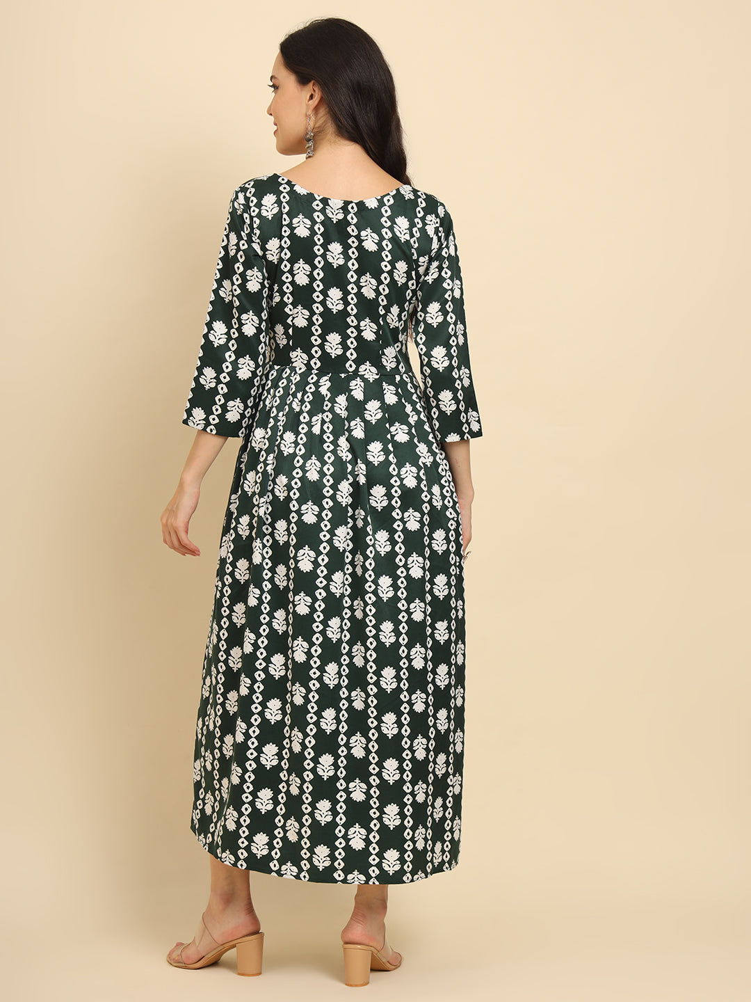 Geometric Print Angrakha Kurta