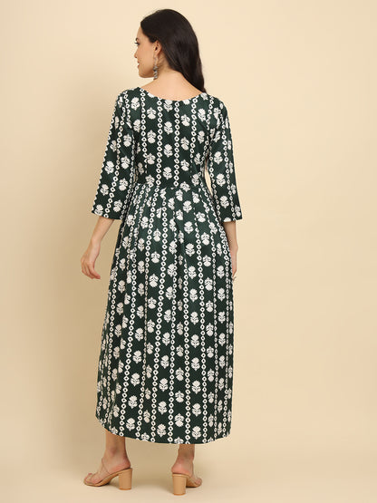 Geometric Print Angrakha Kurta