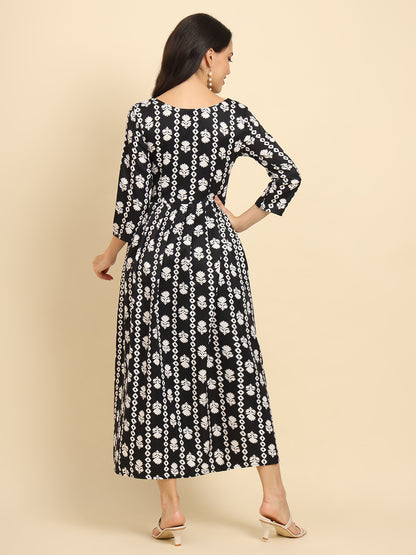 Geometric Print Angrakha Kurta