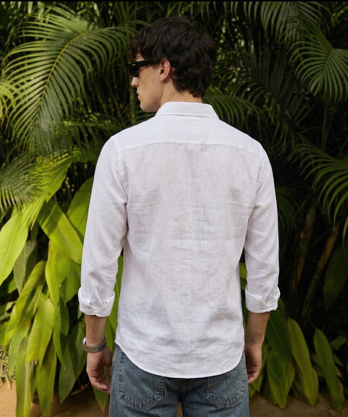 Classic White Linen Shirt for Men – Lightweight & Stylish Fit