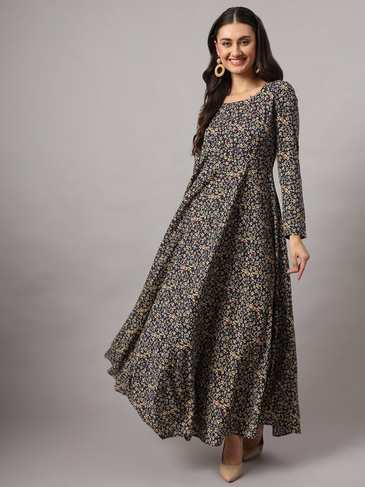 Women Multi Floral Printed Anarkali Kurta