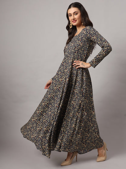 Women Multi Floral Printed Anarkali Kurta