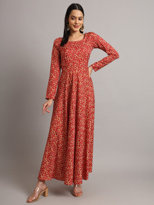 Women Multi Floral Printed Anarkali Kurta