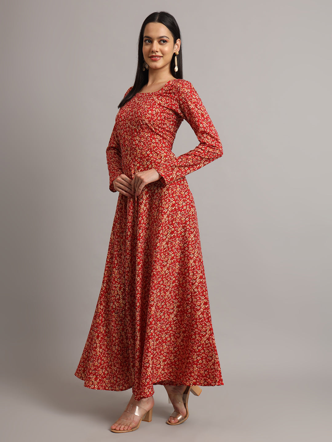 Women Multi Floral Printed Anarkali Kurta