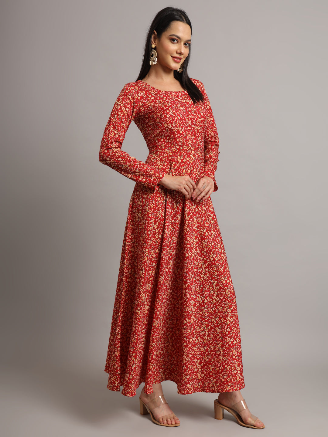 Women Multi Floral Printed Anarkali Kurta