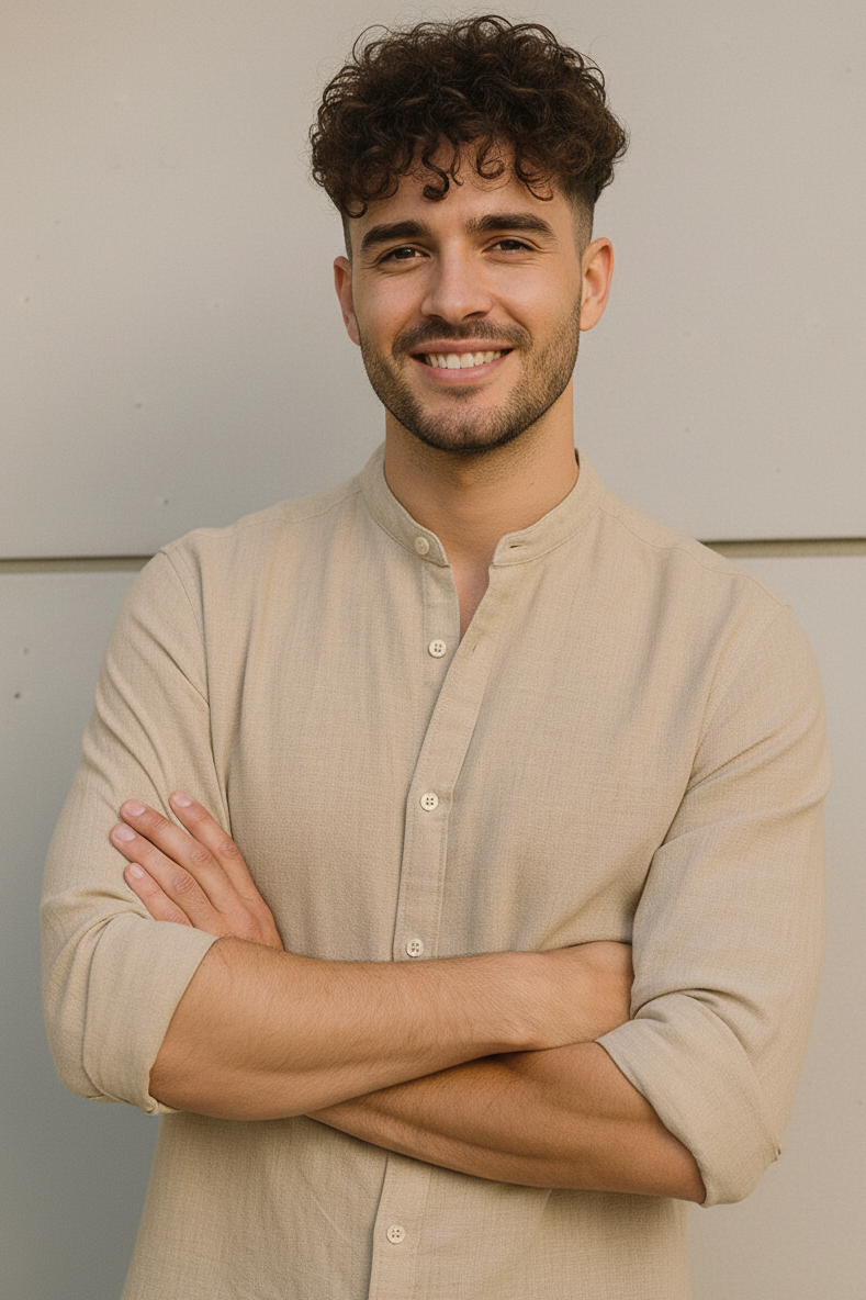 Men Regular Fit Solid Mandarin Collar Casual Shirt